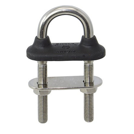 WICHARD U-Bolzen mit Gummikappe A4L M5x60mm schwarz SB-Pack