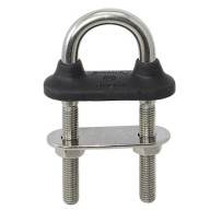 WICHARD U-Bolzen mit Gummikappe A4L M10x90mm schwarz SB-Pack