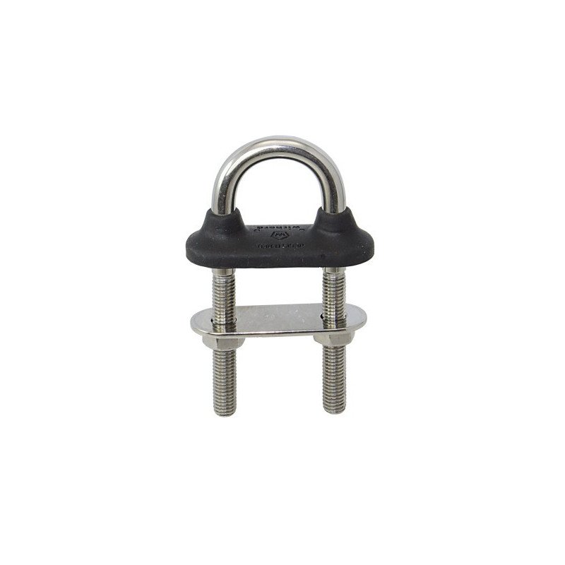 WICHARD U-Bolzen mit Gummikappe A4L M6x90mm schwarz SB-Pack