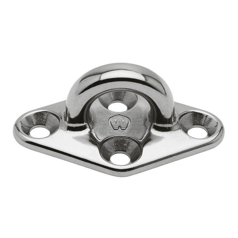 WICHARD Decksplatte, rautenförmig D6 Auge 14,5mm