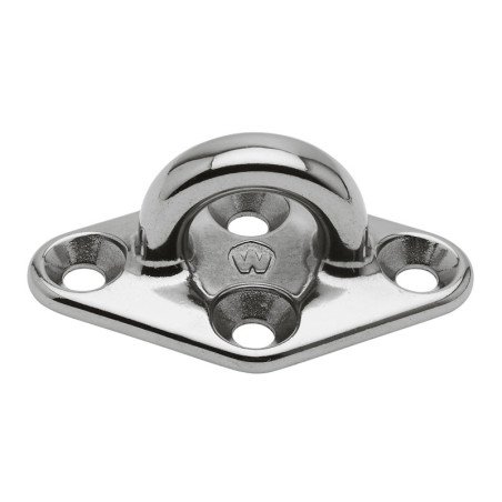 WICHARD Decksplatte, rautenförmig D6 Auge 14,5mm