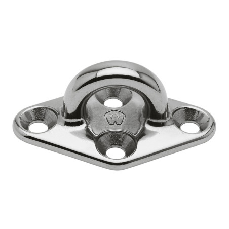 WICHARD Decksplatte, rautenförmig D6 Auge 18,5mm