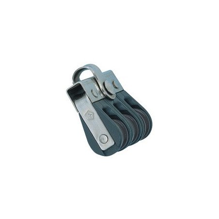 WICHARD Dreifachblock kugell. 18mm Seil 4-6mm, Schäkel