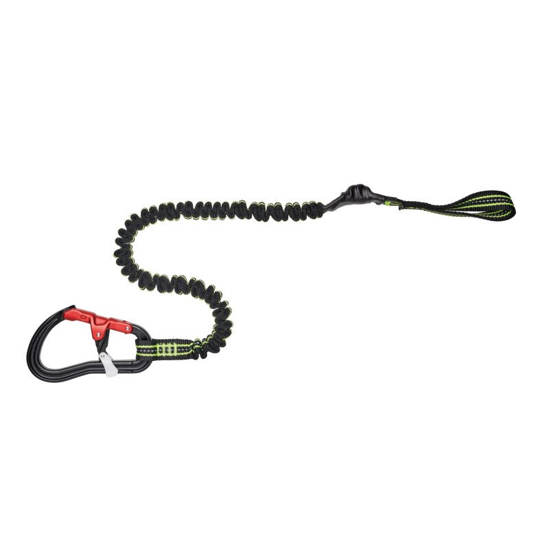 WICHARD Lifeline ProLine mit 1 Alu-Karabiner, Schlaufe und Stretchgurt 1,4m