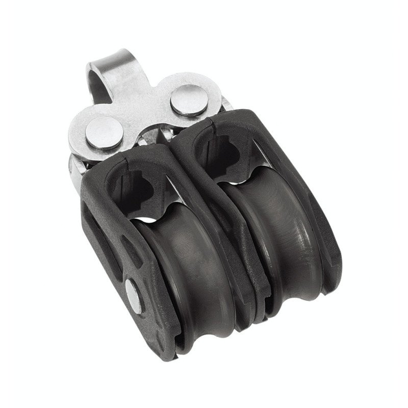BARTON Doppelblock kugell. 20mm, Seil 5mm, Auge BARTON Doppelblock kugell. 20mm, Seil 5mm, Auge