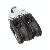 BARTON Doppelblock kugell. 20mm, Seil 5mm, Auge, U-Bügel