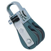 WICHARD Doppelblock kugell. 25mm, Seil 6-8mm, Schäkel