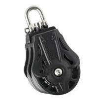 WICHARD Doppelblock kugell. 35mm, Seil 8-9mm, Wirbelschäkel