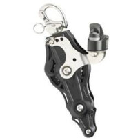 WICHARD Violinblock kugell. 45mm, Seil 10mm, Schnappschäkel, Klemme