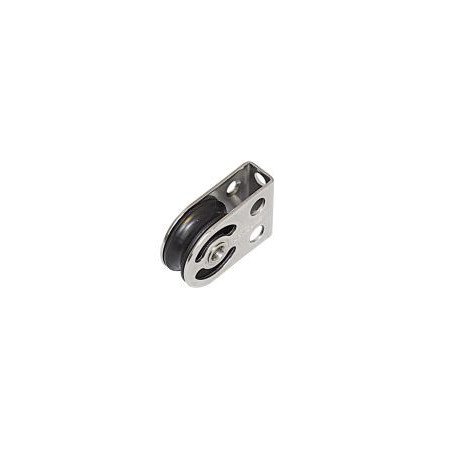 SEA SURE Einfachblock gleitl./Bockrolle 25mm, Seil 8mm, vert./horiz.