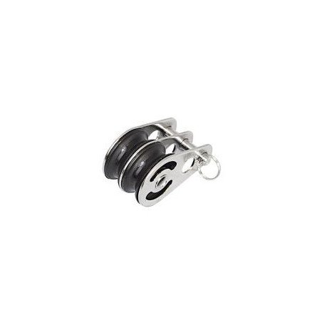 SEA SURE Doppelblock gleitl. 25mm, Seil 8mm, Steckbolzen