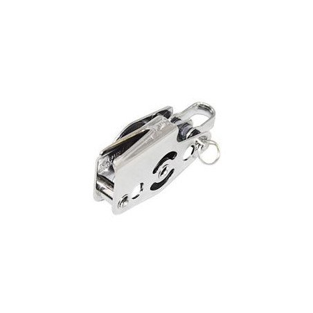 SEA SURE Doppelblock gleitl. 25mm, Seil 8mm, Schäkel, U-Bügel, V-Klemme