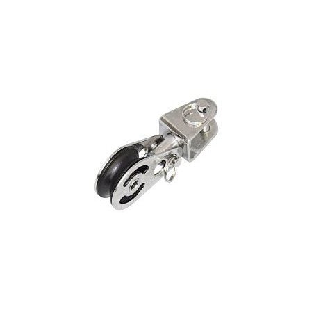 SEA SURE Einfachblock gleitl. 25mm, Seil 8mm, Wirbelgabel