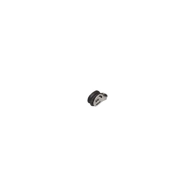 SEA SURE Einfachblock gleitl. 20mm, Seil 4mm, Carbonrolle, Auge