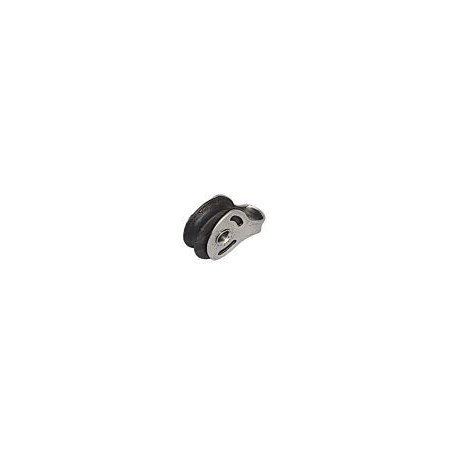 SEA SURE Einfachblock gleitl. 20mm, Seil 4mm, Carbonrolle, Auge