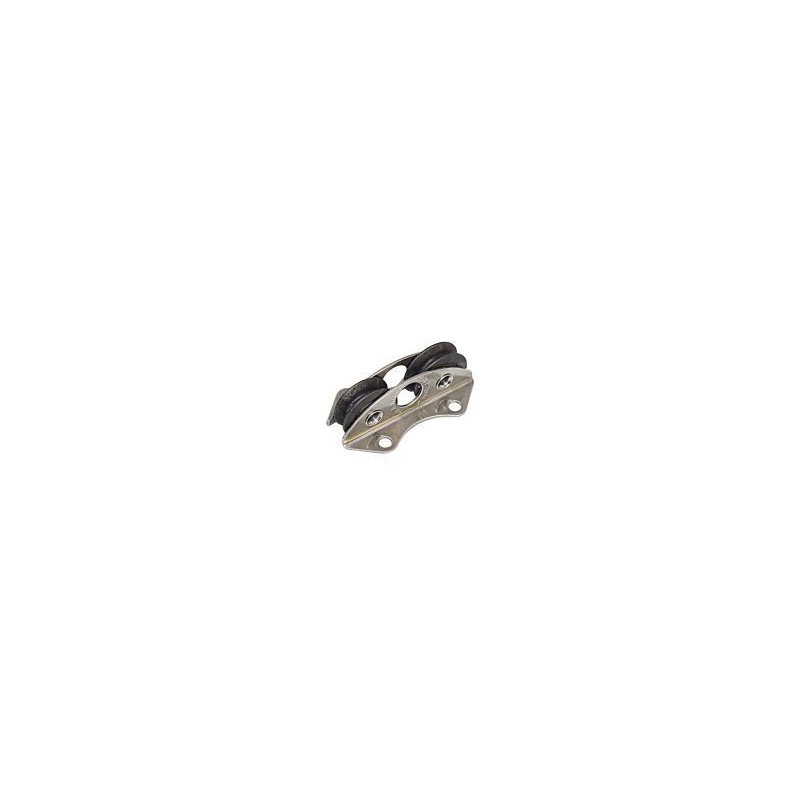 SEA SURE Doppel-Decksblock gleitl. 20mm, Seil 4mm, Carbonrolle SEA SURE Doppel-Decksblock gleitl. 20mm, Seil 4mm, Carbonrolle