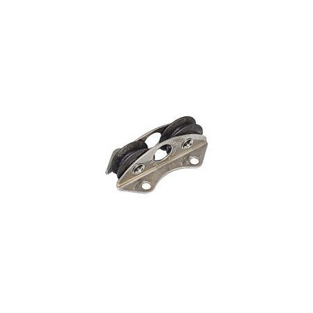 SEA SURE Doppel-Decksblock gleitl. 20mm, Seil 4mm, Carbonrolle