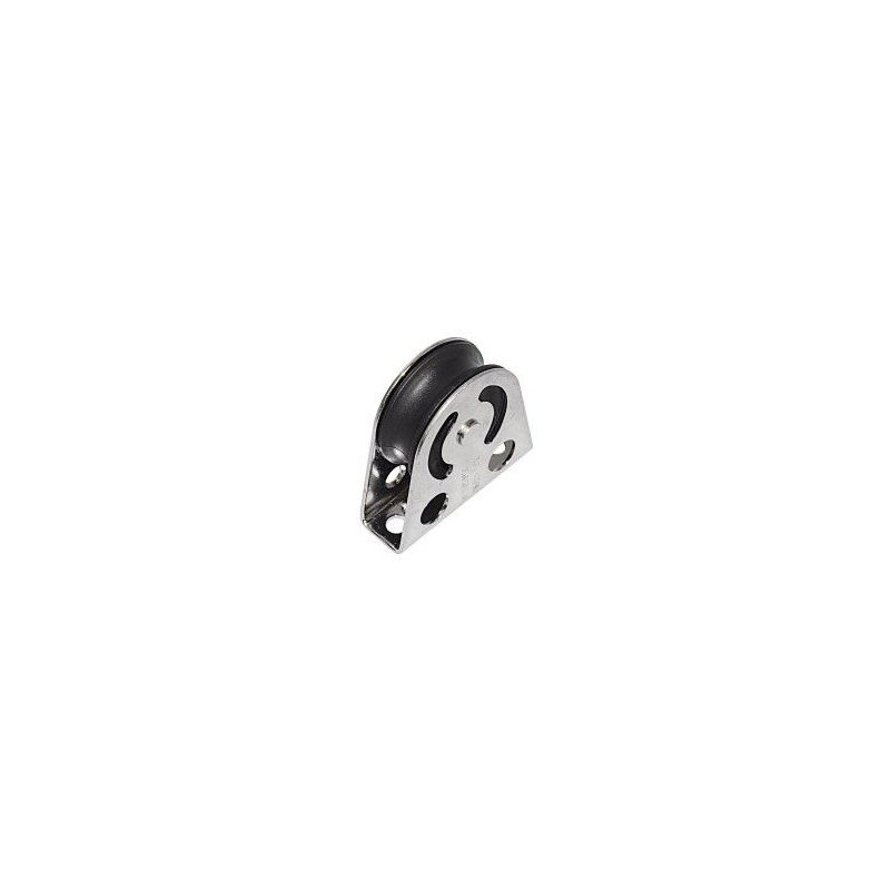 SEA SURE Einfach-Bockrolle gleitl. 38mm, Seil 10mm, Carbonrolle