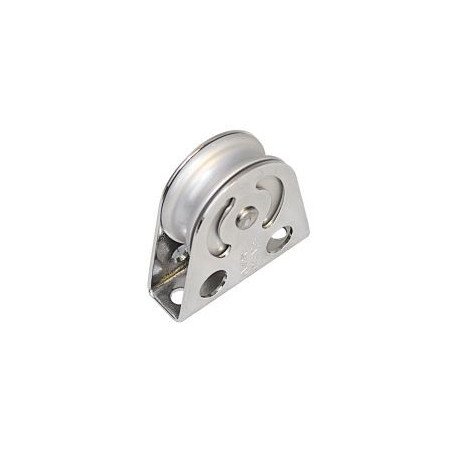 SEA SURE Einfach-Bockrolle gleitl. 38mm, Seil 10mm, Alurolle, vert./horiz.