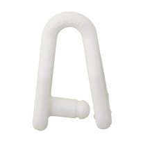 SEA SURE Mastrutscher-Schäkel zum Clipsen Nylon 38mm weiß 10St.