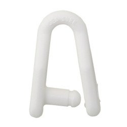 SEA SURE Mastrutscher-Schäkel zum Clipsen Nylon 38mm weiß 100St.