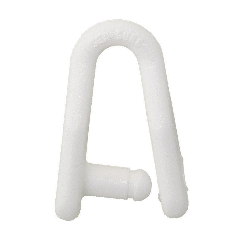 SEA SURE Mastrutscher-Schäkel zum Clipsen Nylon 38mm weiß 100St.