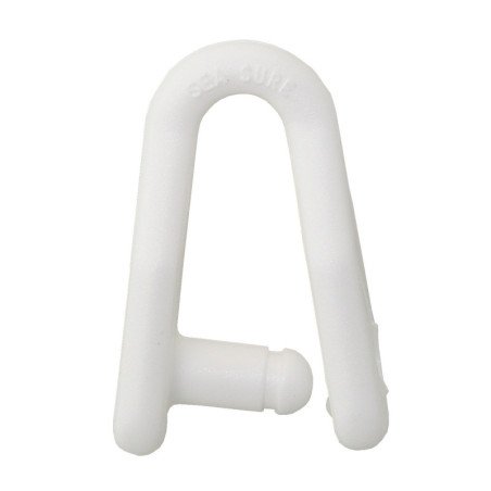 SEA SURE Mastrutscher-Schäkel zum Clipsen Nylon 38mm weiß 100St.