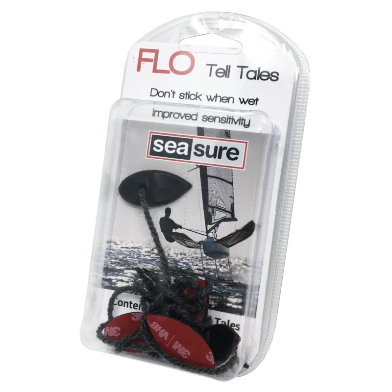 SEA SURE Flo Tell Tales Trimmfäden Nylon schwarz 6St.