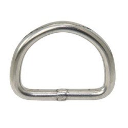 SEA SURE D-Ring unpoliert A4 6x50mm