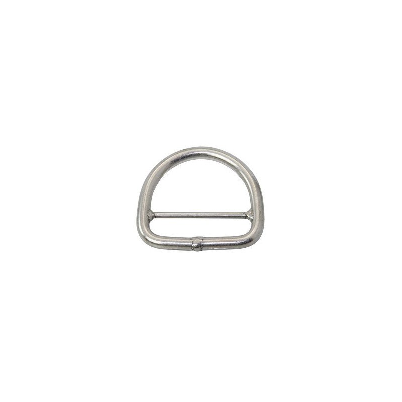 SEA SURE D-Ring mit Steg unpoliert A4 6x50mm