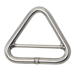 SEA SURE Triangel-Ring mit Steg unpoliert A4 6x50mm, iL:44mm