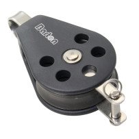 BARTON Einfachblock kugell. 35mm, Seil 8mm, Auge, U-Bügel