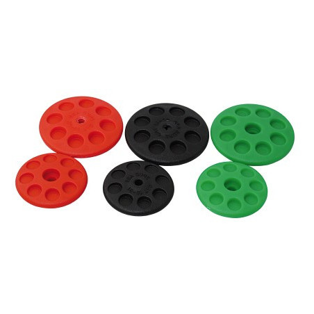 SEA SURE Trapez-Griffscheibe Kunststoff 52mm rot 10St.