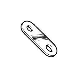 SEA SURE Verbindungslasche Edelstahl 51x19mm, gerade
