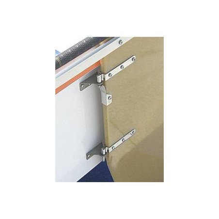 Ruderbeschläge für Spiegel mit Gegenplatten, für Pin 6mm (Opti) Set