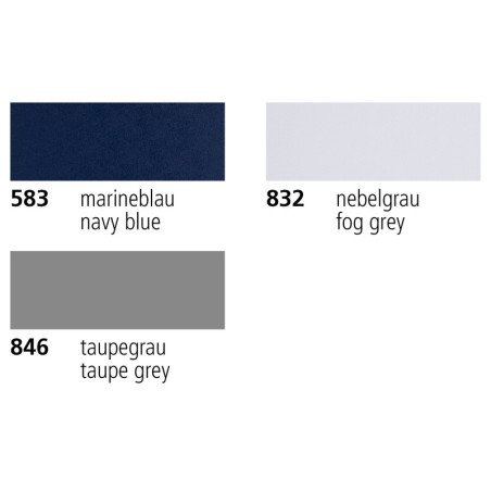 SATTLER Gewebe Oceanic PES einseitig PVC 205cm 480g/qm nebelgrau