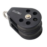 BARTON Doppelblock kugell. 45mm, Seil 10mm, Auge
