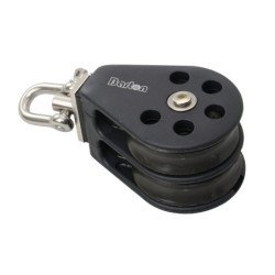 BARTON Doppelblock kugell. 45mm, Seil 10mm, Wirbelschäkel