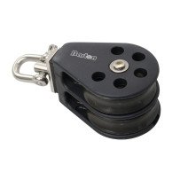 BARTON Doppelblock kugell. 45mm, Seil 10mm, Wirbelschäkel