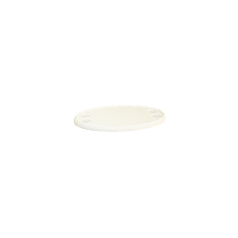 Tischplatte, oval 760x450mm mit Tischbein 500-700mm
