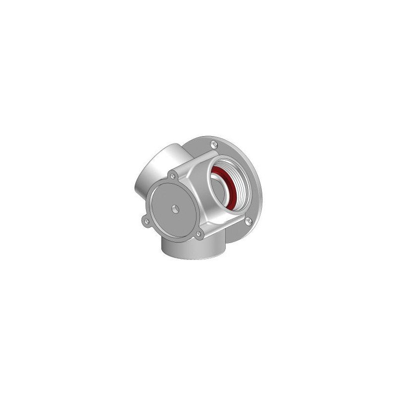 TRUDESIGN 3-Wege-Verbinder Aquavalve Nylon/GFK Gewinde 1-1/2' weiß