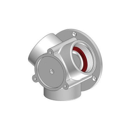 TRUDESIGN 3-Wege-Verbinder Aquavalve Nylon/GFK Gewinde 1-1/2' weiß