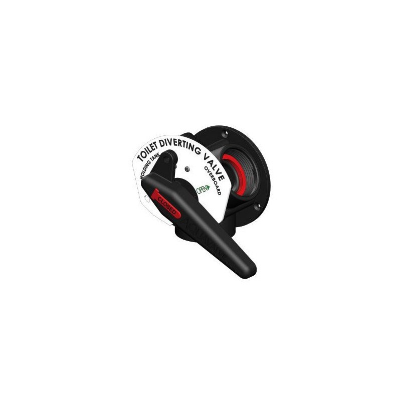 TRUDESIGN 3-Wege-Ventil Aquavalve Nylon/GFK Gewinde 1-1/2', Aufbau schwarz