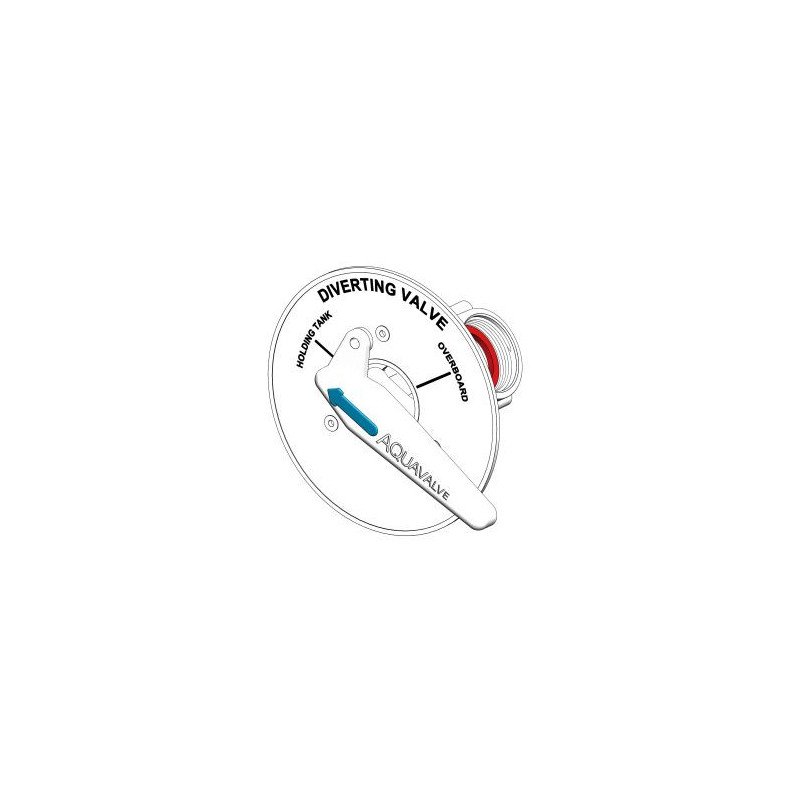 TRUDESIGN 3-Wege-Ventil Aquavalve Nylon/GFK Gewinde 1-1/2', Einbau weiß
