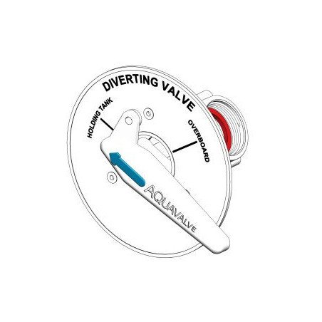 TRUDESIGN 3-Wege-Ventil Aquavalve Nylon/GFK Gewinde 1-1/2', Einbau weiß