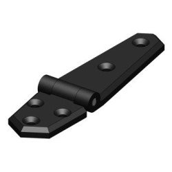 TRUDESIGN Scharnier, asym. Nylon/GFK 134x35mm schwarz 2St. SB-Pack