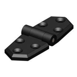 TRUDESIGN Scharnier, sym. Nylon/GFK 96x35mm schwarz 2St. SB-Pack