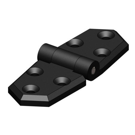 TRUDESIGN Scharnier, sym. Nylon/GFK 96x35mm schwarz 2St. SB-Pack