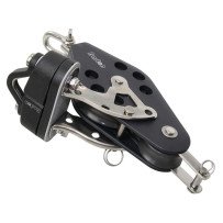 BARTON Violinblock kugell. 58/30mm, Seil 10mm, Wirbelsch, U-Bügel, K-Klemme