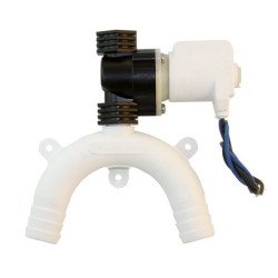 TRUDESIGN Schwanenhals-Magnetventil Nylon/GFK 12V für Schlauch 38mm weiß